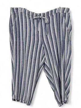 Per Se Linen Blend Capris